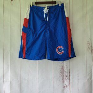 MLB Chicago Cubs Men’s Swim Shorts, L, Swim Trunks, Baseball, EUC